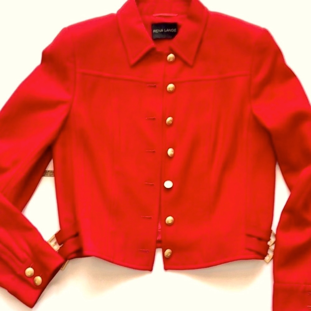 Designer Rita Lang.  quality and style with high end gold hardware.  Fully lined